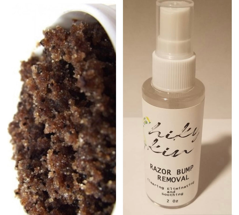 Razor Bump Remover & Coffee Scrub Combo